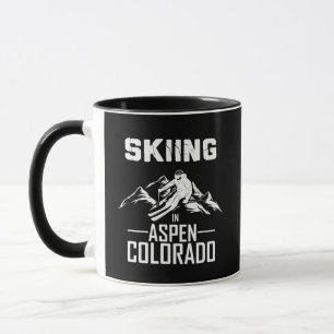 Skiing i Aspen Colorado Mugg