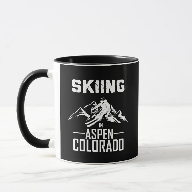 Skiing i Aspen Colorado Mugg (Vänster)