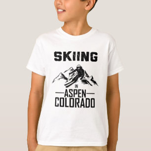 Skiing i Aspen Colorado T Shirt