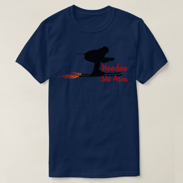Skiing i Hoodoo Ski Area T Shirt (Design framsida)