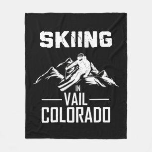 Skiing i Vail Colorado Fleecefilt