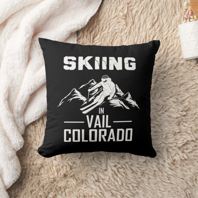 Skiing i Vail Colorado Kudde (Filt)