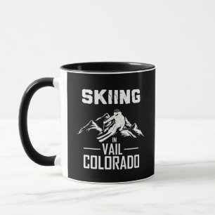 Skiing i Vail Colorado Mugg