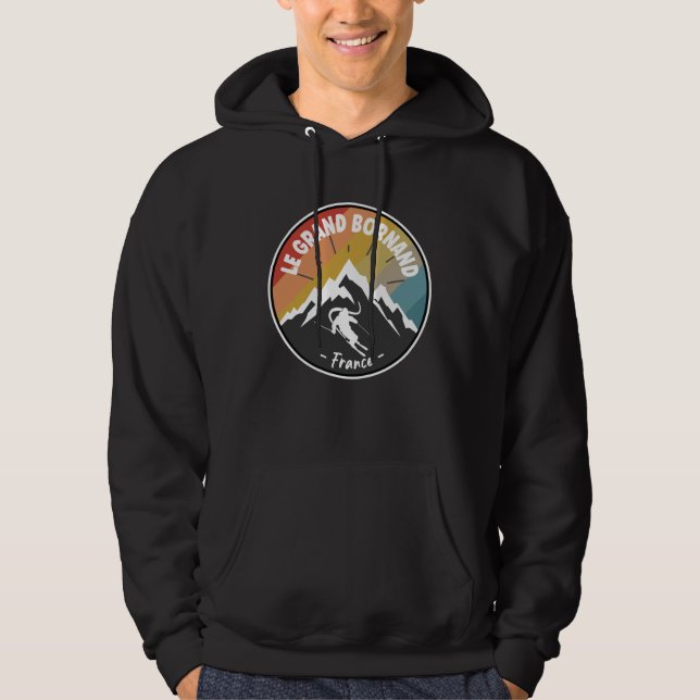 Skiing in Frankrike Le Grand Bornand Hoodie (Framsida)
