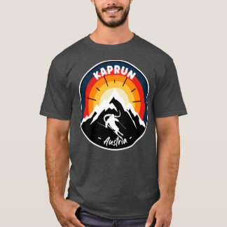 Skiing in Kaprun Austria Vintage T Shirt