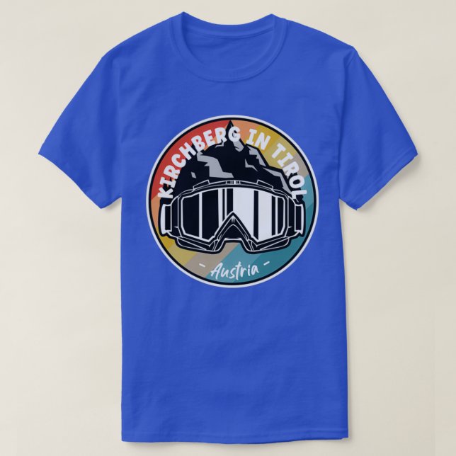 Skiing in Kirchberg in Tirol Austria T Shirt (Design framsida)