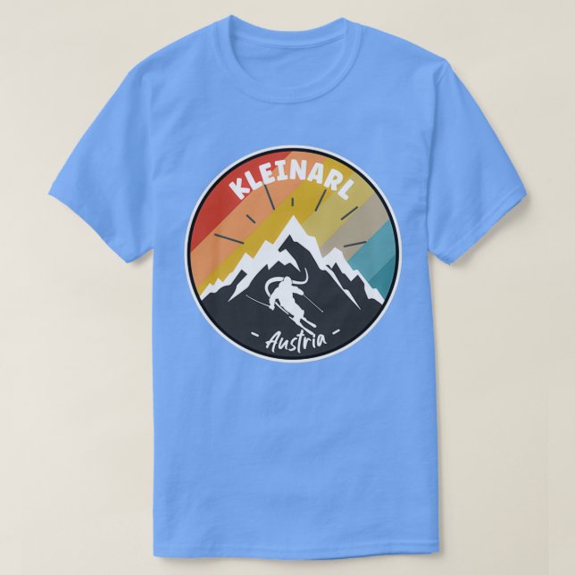 Skiing in Kleinarl Austria T Shirt (Design framsida)