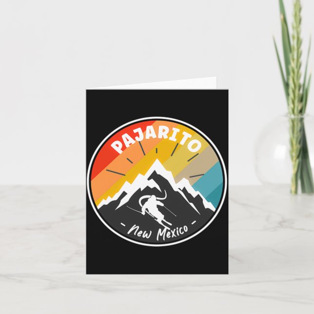 Skiing In Pajarito New Mexico  Kort (Framsida)