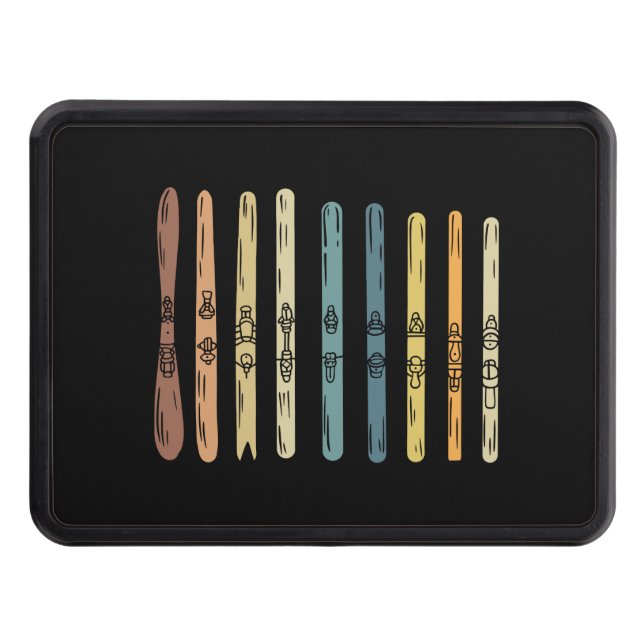 Skiing - Insamling av skidstyrelser Dragkroksskydd (Framsidan)