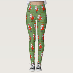 Skiing jultomtens balgings leggings