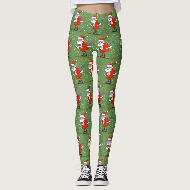 Skiing jultomtens balgings leggings (Framsida)