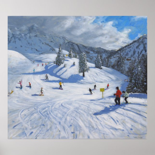 Skiing Kitzbhuel 2014 Poster (Framsidan)