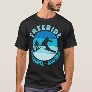 Skiing Kitzbuhel Austria Freeride T Shirt