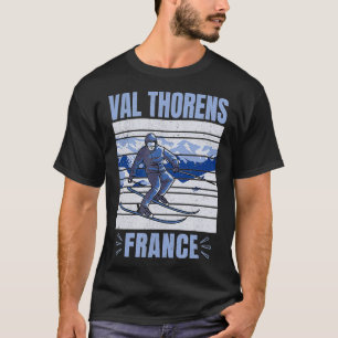 Skiing och Apres Ski Winter Sports Val Thorens Fra T Shirt