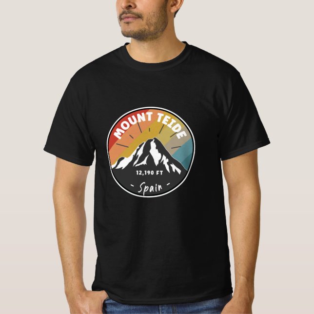 Skiing på berget Teide - Spanien T Shirt (Framsida)