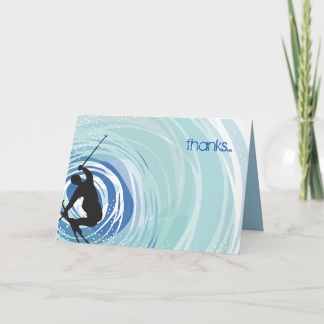 SKIING Pub Mitzvah - tackkort (Framsida)