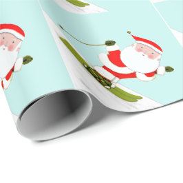 Skiing Santa Skier Gift Presentpapper