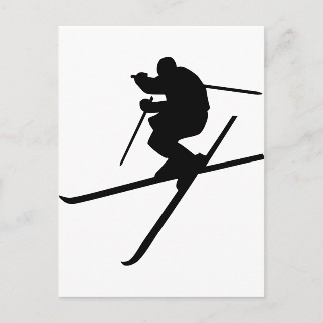 Skiing - Ski Freestyle Vykort (Framsida)