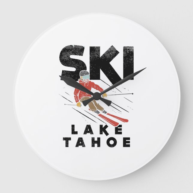 Skiing - Ski Sjö Tahoe Stor Klocka (Framsida)
