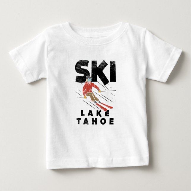 Skiing - Ski Sjö Tahoe T Shirt (Framsida)