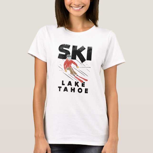 Skiing - Ski Sjö Tahoe T Shirt (Framsida)