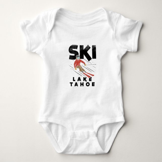 Skiing - Ski Sjö Tahoe T Shirt (Framsida)