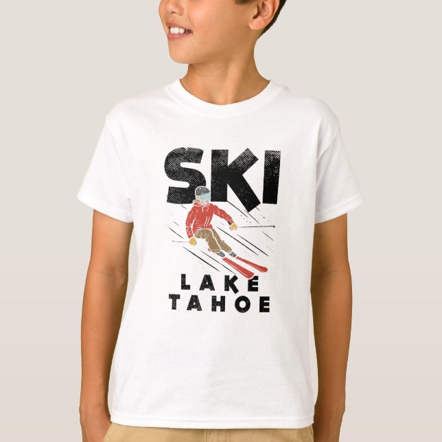 Skiing - Ski Sjö Tahoe T Shirt (Framsida)