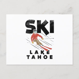 Skiing - Ski Sjö Tahoe Vykort