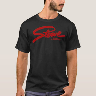 SKIING STOWE VERMONT SKI MOUNTAINS SNOWBOARD TYPOG T SHIRT