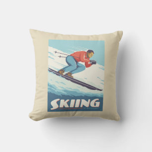 Skiing tror att Retro-utskrift kommer Kudde