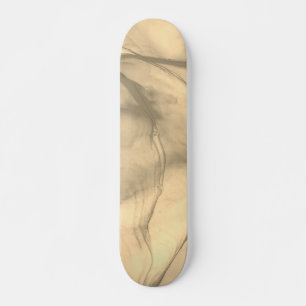 Skiktad Brun / Guld Mini Skateboard Bräda 18,5 Cm