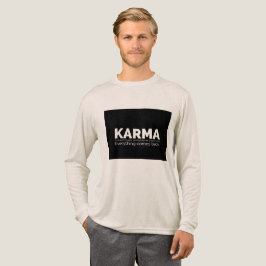 Skiktad i attityd t shirt