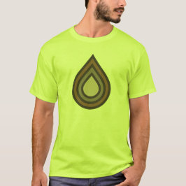 Skiktad konst T-shirt för män