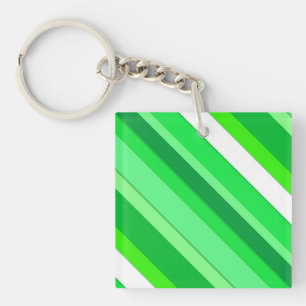 Skiktat kandy rand - emerald grönt och vitt