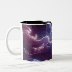 Skilj en Nebulous och Etheral Mönster Digital Art Två-Tonad Mugg