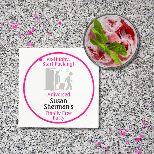 Skiljedesignen i Party, slutligen Rosa för fritt d Pappersservett