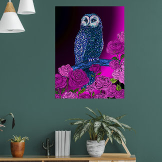 Skiljedisk Uggle Poster