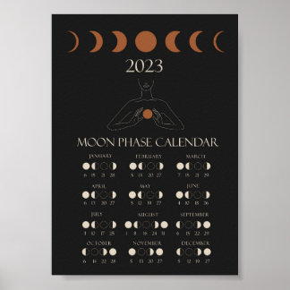 Skiljemalender för 2023 i Måne Poster