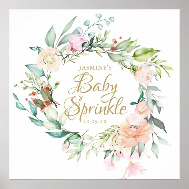 Skiljetecken för Baby Guld Poster (Framsidan)