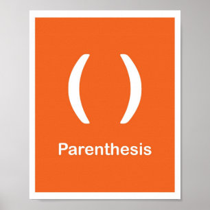 Skiljetecken - Parentes Poster