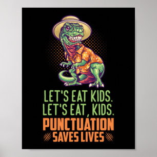 Skiljetecken räddar leve skolläraren poster