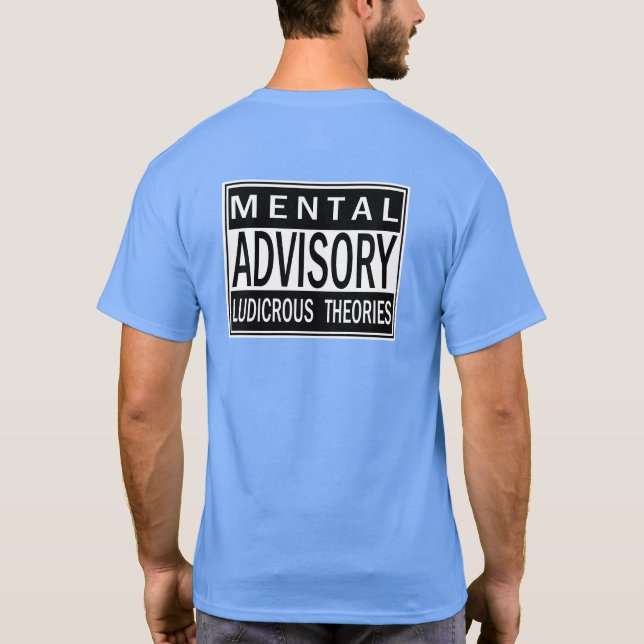 SKILLHAUSE - MENTAL RÅVISORY - LUDICROUS THEORIES T-SHIRT (Baksida)
