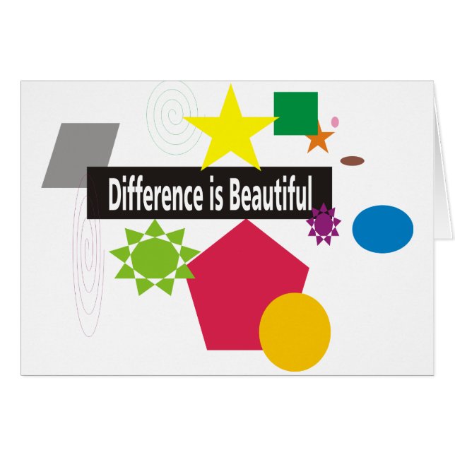 Skillnad Hälsningskort (Framsidan Horizontal)