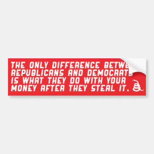 Skillnad mellan republikaner och democrats. bildekal