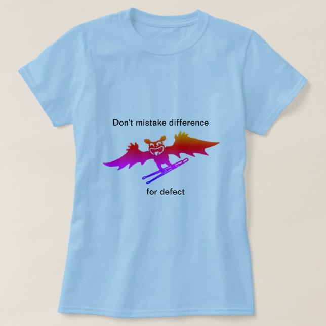 Skillnaden är inte en defekt t shirt (Design framsida)