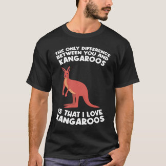 skillnaden mellan dig och katter är att jag älskar t shirt