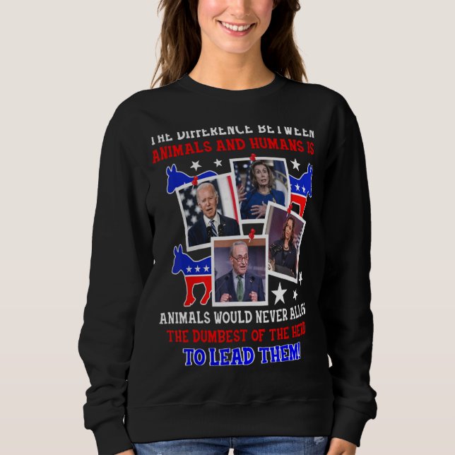 Skillnaden mellan djur och människor är djur t shirt (Framsida)
