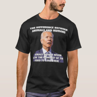 Skillnaden mellan djur och människor t shirt