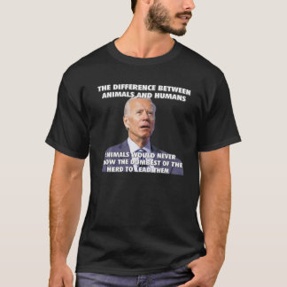 Skillnaden mellan djur och människor t shirt
