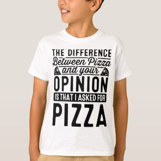Skillnaden mellan Pizza och du Pizza Älskare I T Shirt
